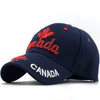 Farver Kontrast Canada Broderet baseballkasket til mænd og kvinder Snapback-kasket Dad Hats Fiskekasket Bone Gorra