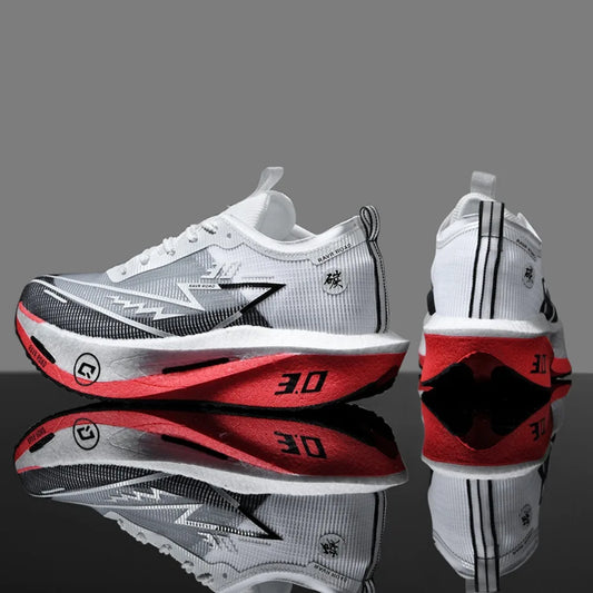 Zapatillas de running especializadas con placa de carbono para maratón, deportivas para hombre y mujer, transpirables, ligeras, cómodas y antideslizantes