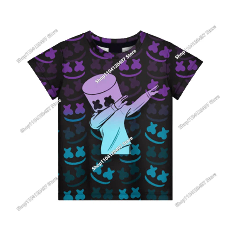T-shirt Battle Royale 3D Fortnite da uomo e donna, ragazzi e ragazze, top cartoon Victory, abbigliamento teen, bambini, eroe del gioco, magliette e top