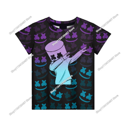 T-shirt Battle Royale 3D Fortnite da uomo e donna, ragazzi e ragazze, top cartoon Victory, abbigliamento teen, bambini, eroe del gioco, magliette e top