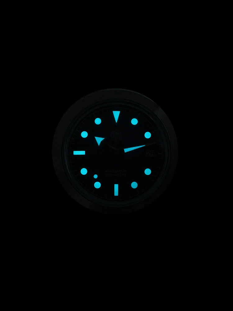 San Martin New 39mm Sport Watch Enamel Dial NH35 Automatic Mechanical Men Dress Watch Sapphire Waterproof 100m Luminous SN0053
