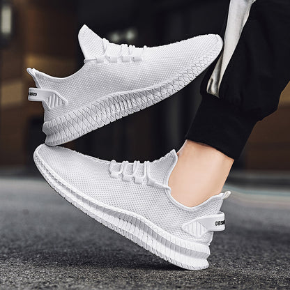 Breathable Men's Running Shoes Fashion Platform Men Casual Shoes Lightweight Women Vulcanized Shoes Flexible Anti-slip Sneakers