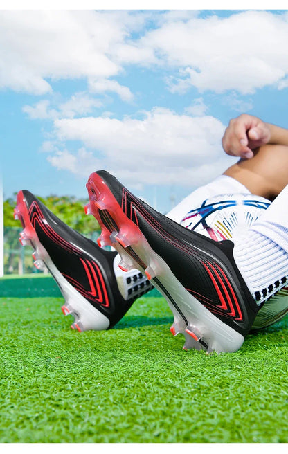 Nouvelles chaussures de football pour hommes TF/FG, chaussures de football professionnelles de haute qualité, chaussures de futsal unisexes pour femmes, vente chaude, crampons ultralégers, baskets.