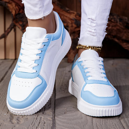 ZERJER Baskets unisexes, nouvelle collection, grandes tailles, chaussures de sport rétro classiques pour hommes, chaussures de skate, chaussures de tennis blanches à semelle épaisse, couleur unie