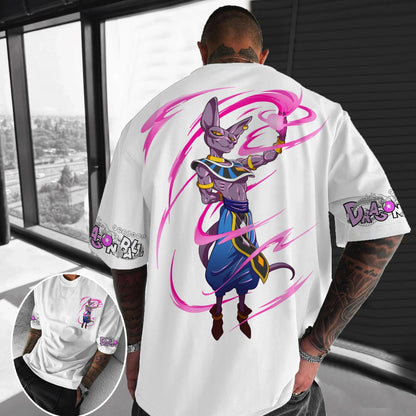 T-shirt en coton à manches courtes imprimé Dragon Ball Z : Son Goku et Vegeta – Vêtements pour hommes et femmes – Style Harajuku, Y2K, vintage, streetwear d'été