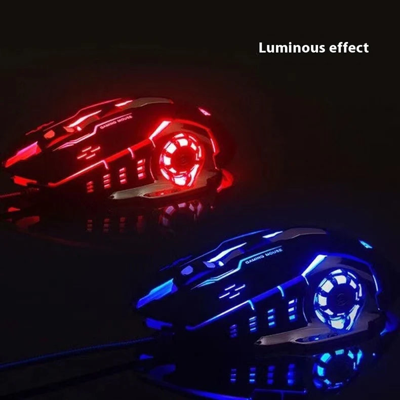 Q13 2.4G Bluetooth Wireless Mouse RGB Backlight DPI Adjustable 6 Keys USB Rechargeable Mechanical E-Sports Mouse for PC Laptop