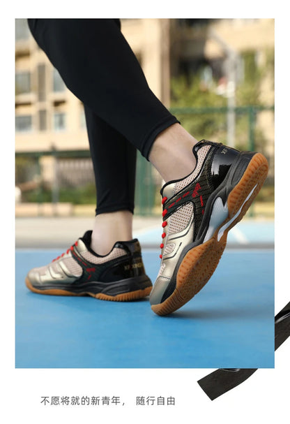 Scarpe professionali da badminton 2025, nuove sneakers da tennis da uomo, traspiranti e antiscivolo, scarpe sportive da pallavolo per uomo e donna