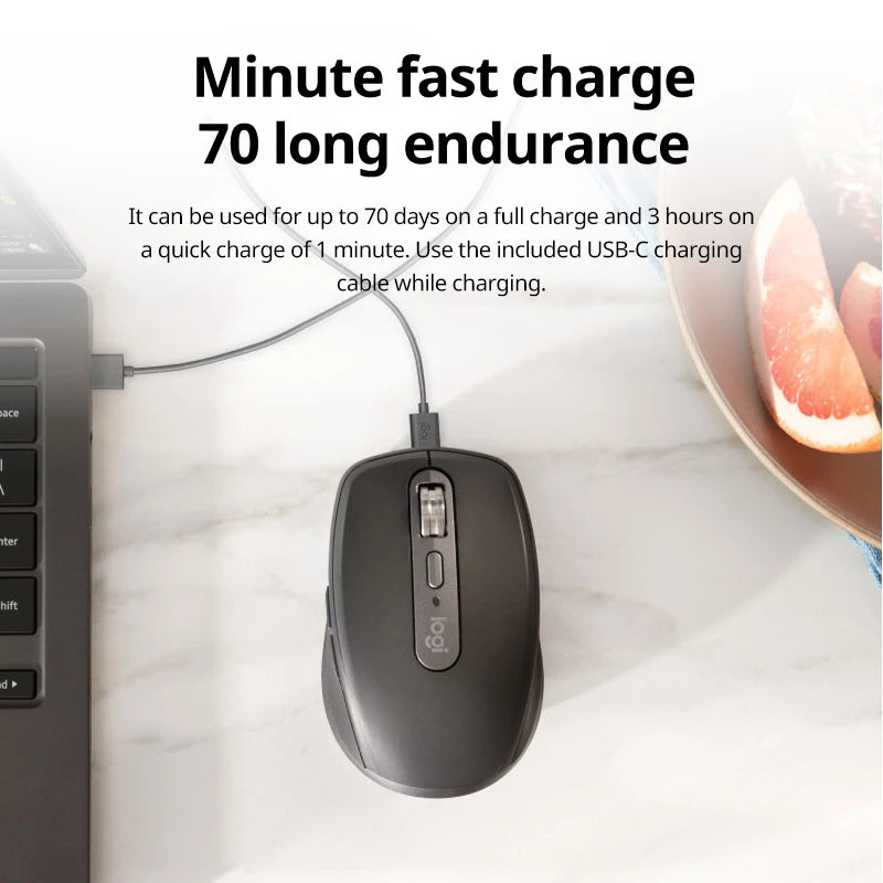 Logitech MX Anywhere 3S Mouse seamlessly switches across 3 devices! A portable office tool compatible with multiple systems