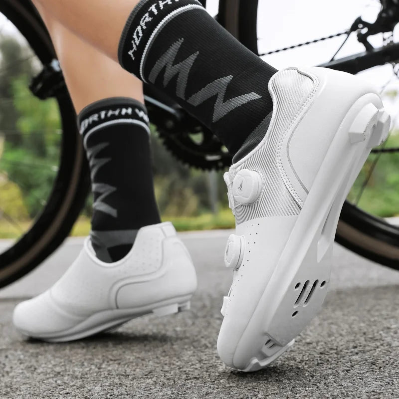 2025 new arrival professional cycling shoes, racing road bike SPD cleat shoes, ultralight self-locking MTB bicycle sneakers unisex