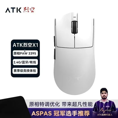 ATK Blazing Sky X1/X1V2 Mouse Gamer Wireless 8K Low Latency Lightweight FPS Liekong E-sports Gaming Mouse Custom Pc Accessories