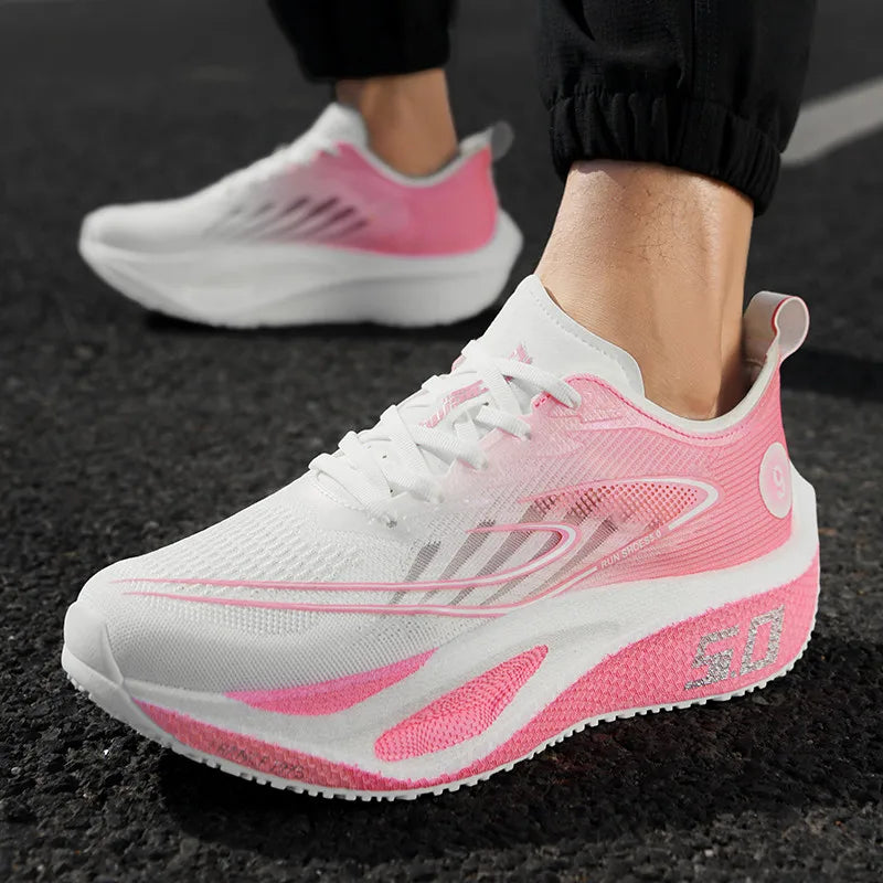 Nuevas zapatillas deportivas para hombre y mujer, zapatillas de running, placa de carbono, competición de maratón masculina, amortiguación, zapatillas de entrenamiento atlético