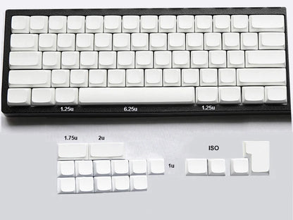 NPKC Blank XDA Keycaps Planck Preonic 61 75 87 108 Keyset Thick PBT Material for Cherry MX Mechanical Keyboard