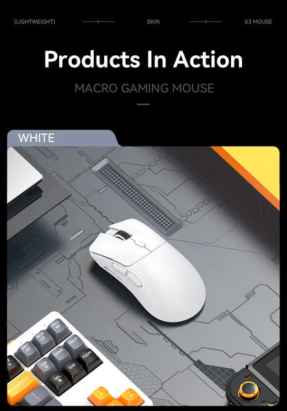 Attack Shark R1 Lightweight Bluetooth 2.4G Wireless Gaming Mouse PAW3311 18000DPI Ergonomic Macro Mice