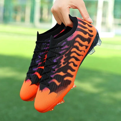 Nouvelles chaussures de football pour hommes, légères, de haute qualité, pour terrain gazonné, best-seller, crampons antidérapants mi-montants pour l'entraînement en extérieur