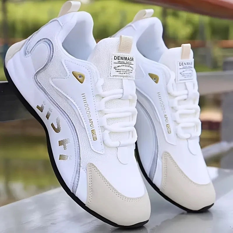 Respirable |   Léger] Respirant |   Chaussures d'entraînement légères pour hommes avec augmentation de la taille, 1 paire |   Lacets, confortables, pour