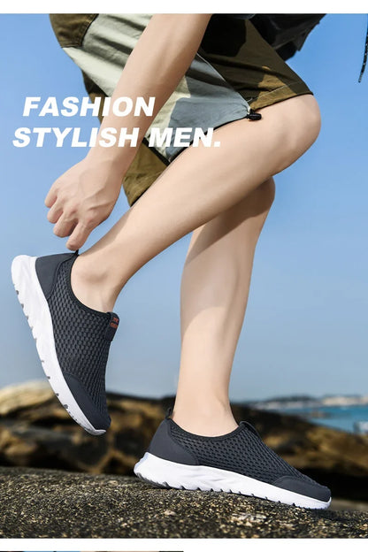 2025 new shoes men loafers, light walking breathable summer comfortable casual shoes, men's sneakers zapatillas hombre plus