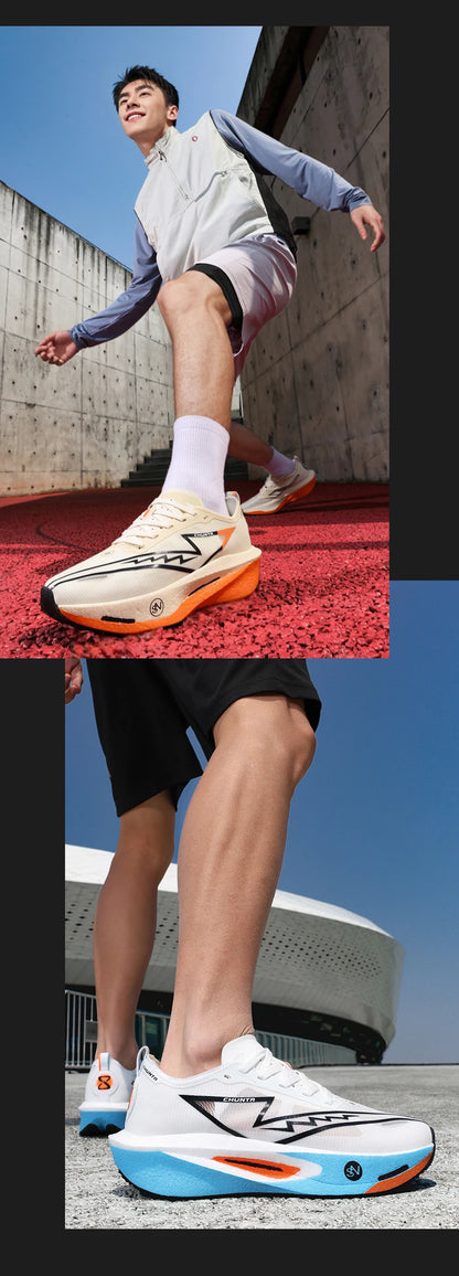 Running Shoes Carbon Board Specialty Marathon Men Sports Breathable Lightweight Women's Comfortable Nonskid Chunta Sneakers