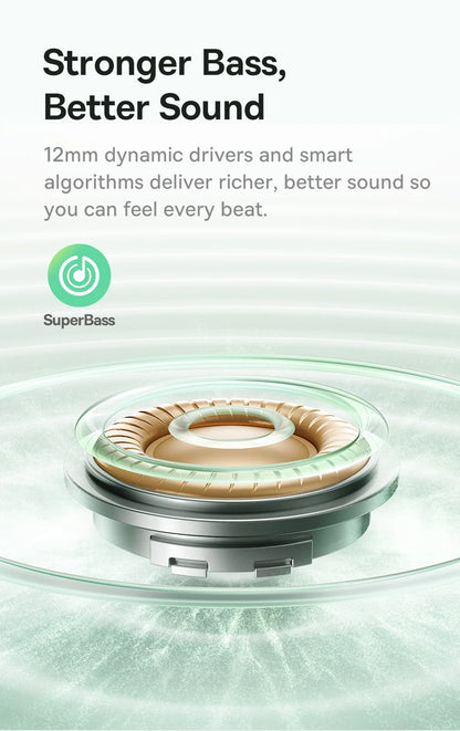 Baseus Bass EP10/BP1 NC -43dB Noise Cancelling ANC True Wireless Earbuds Bluetooth 6.0 In-Ear Wireless Earphones 4-Mics Ear buds