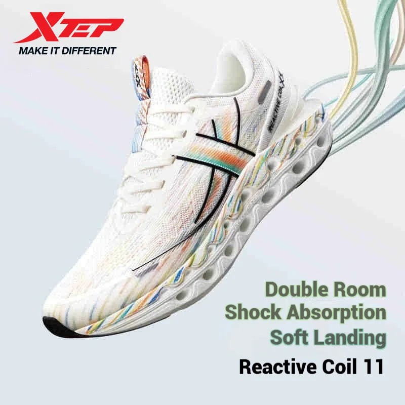 Xtep Reactive Coil 11.0 -juoksukengät miehille – kesäurheilukengät, iskuja vaimentavat, kimmoisat ja pehmeät sneakerit 976219110026