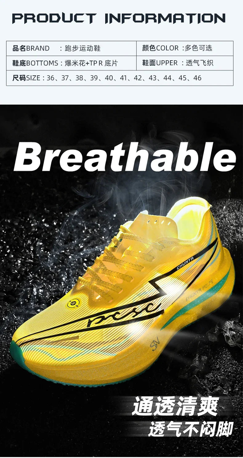 Running Shoes Carbon Plate Marathon Men Specialty Sports Breathable Lightweight Women's Comfortable Athletic Chunta Sneakers