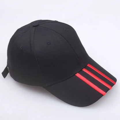 Cappellini da baseball da uomo, casual in cotone, ricamati, a righe, con chiusura a scatto, in stile hip hop; cappellini da donna per sport all’aperto; casquette da uomo; gorras