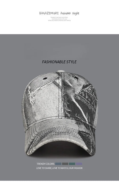 Mode Femmes Hommes Casquette de baseball en coton délavé pour homme et femme, style rétro, toutes saisons, sports de plein air, casquette snapback pour femmes et hommes