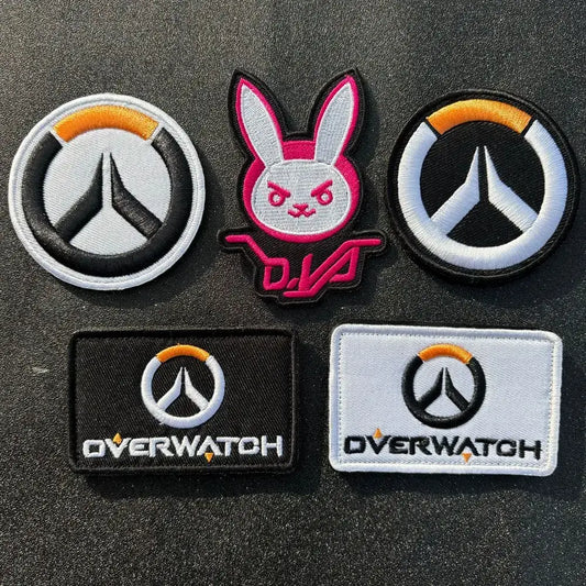 Anime Overwatch D.Va Armband Patch Cosplay Backpack Applique Decoration Patches Clothing