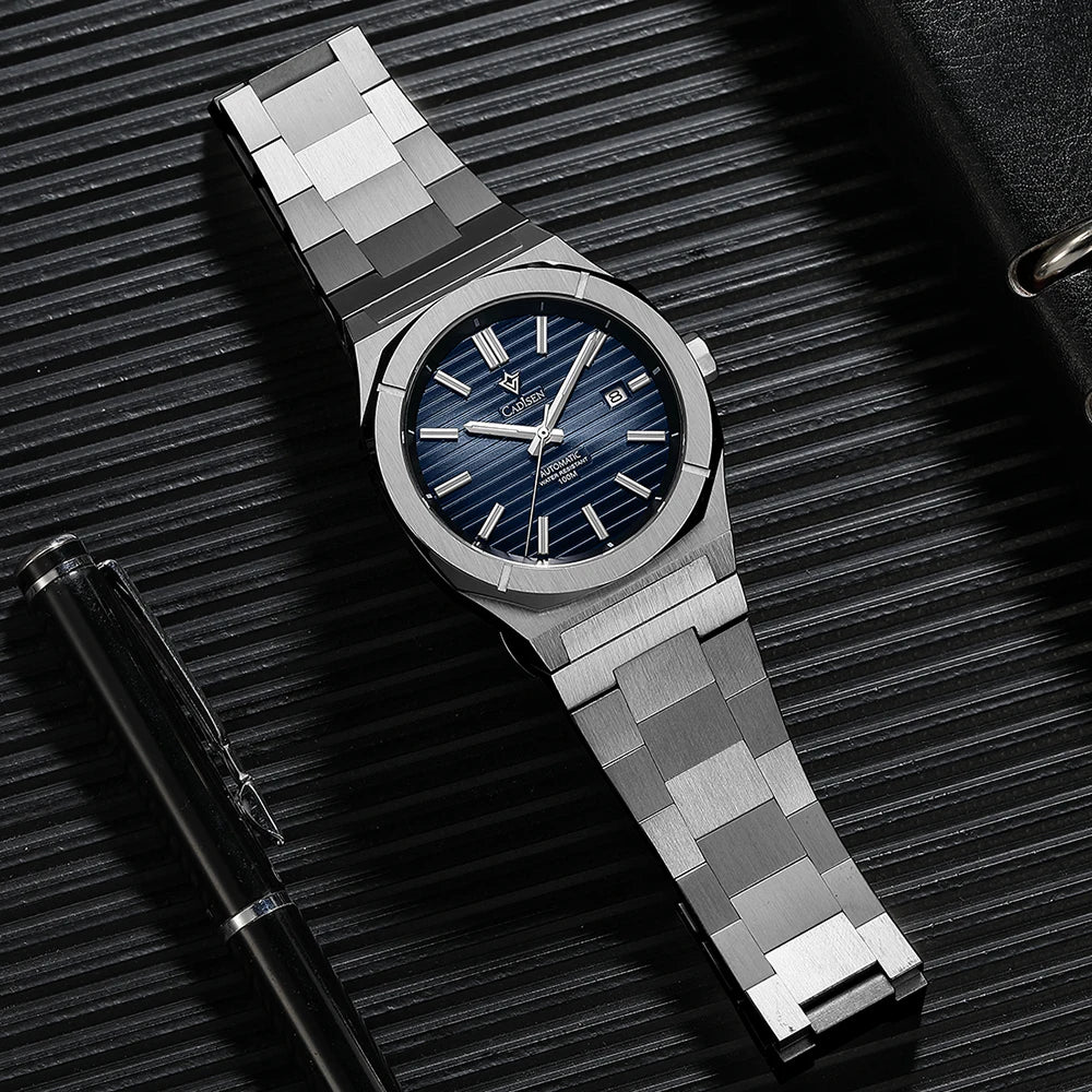 CADISEN Diver Watch Retro Luxury Sapphire MIYOTA 8215 German Designer Men Automatic Mechanical Watches 10Bar Waterproof Luminous