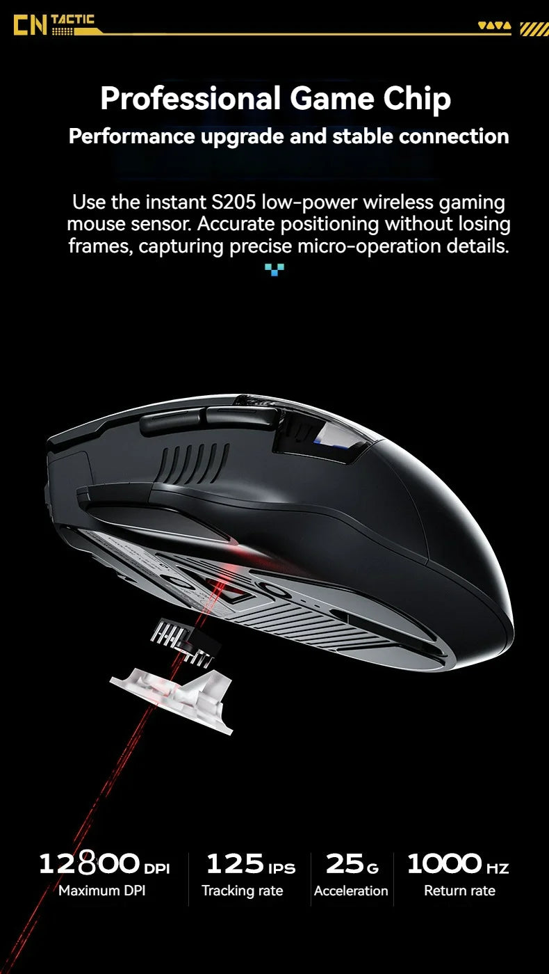 Inphic A9 Explorer V2 Three-mode Gaming Mouse Indicator DPI Adjustable Macro-driver Ergonomics 12000DPI   1000Hz rate of return