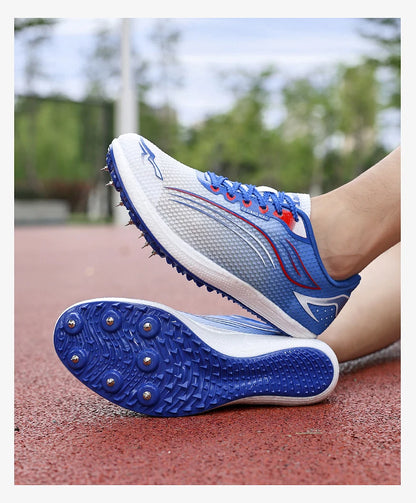 High Quality Men Women Track and Field Shoes Youth Anti Slip Sneakers Outdoor Professional Jumping Runn Shoes Student Trainers