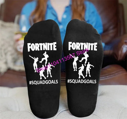 Hot Game Fortnite 1 Pair Socks for Men Women Soft Durable Sock Victory Royale Keep Warm Casual Cotton Socks Hosiery Gift