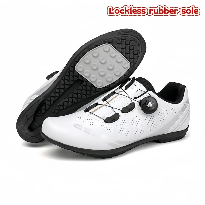 Zapatillas de ciclismo de montaña para hombre MTB, transpirables, antideslizantes, de alta dureza, aptas para carreras en carretera al aire libre y rutas de montaña off-road 37-46
