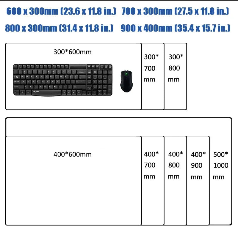 Large XXL DIY Cool  Overwatch Mouse Pad Keyboard Table Gaming Accessories Non-Slip Rubber Edge locking spped Laptop Rug desk Mat