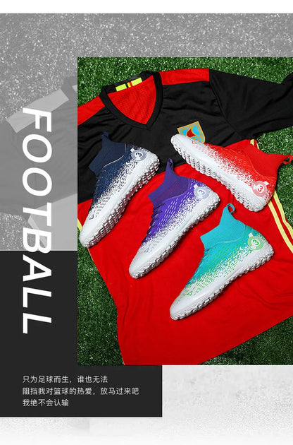 Teenage Adult Football Shoes New Fashion Large Size Sneakers Outdoor Professional Competition Training Football Footwear 31-48