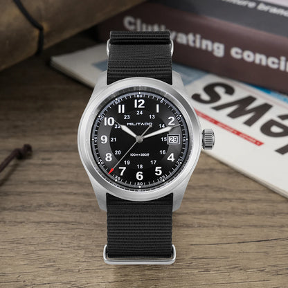 Militado ML08 Quartz Watch Ronda 515 Movement Domed Sapphire Wristwatch BGW9 Luminous 10Bar Waterproof 38mm Vintage Watches