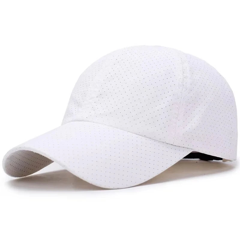 Cappellino da uomo primavera-estate in rete a tinta unita, cappellino da baseball da donna autunnale, edizione coreana, cappellino parasole in rete traspirante con visiera