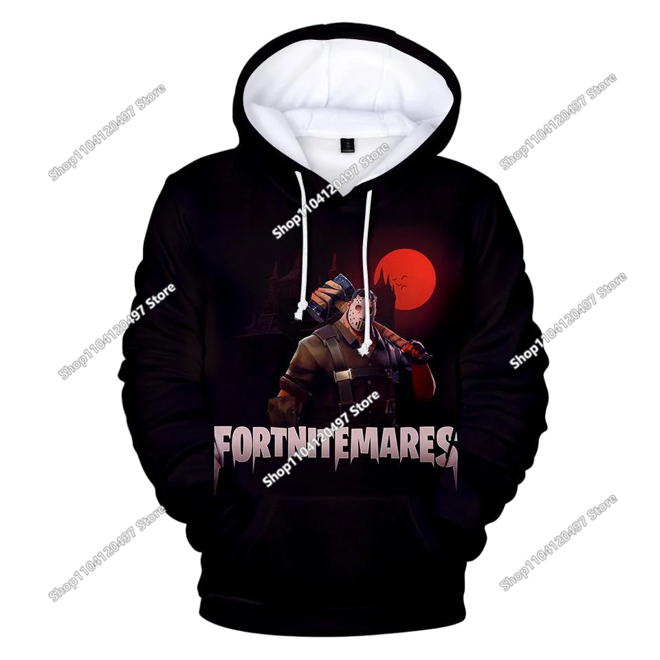 Fortnite Casual Pullover Hooded Sweatshirt Clothes Girls From 2 To 14 Years Children's Clothing Battle Royale Pullover Hoodies