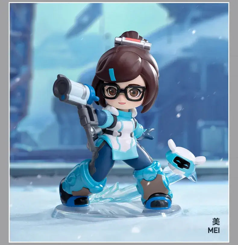 POP MART Overwatch Play of the Game Series Original-Blind-Box Überraschungs-Mystery-Box Niedliche Anime-Actionfiguren Ornamente Figuren