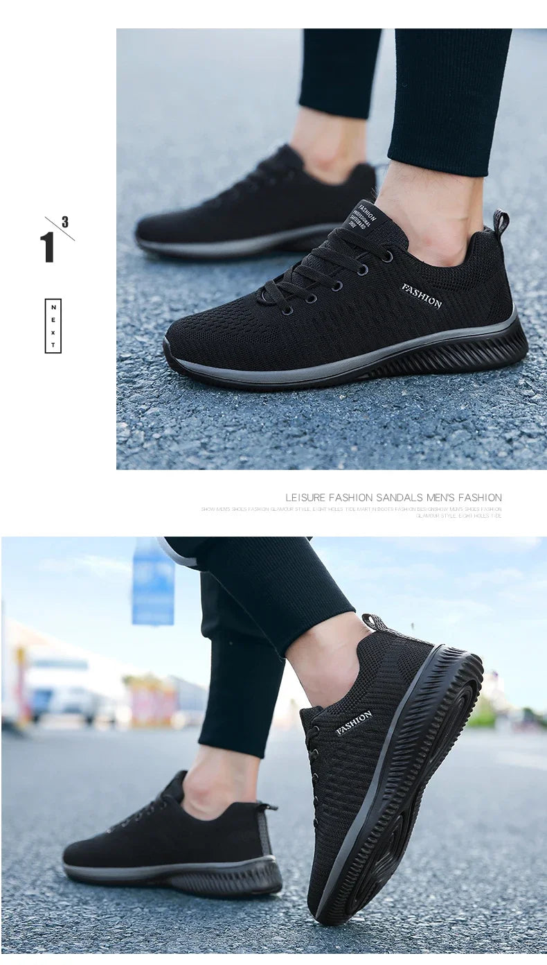 Gebreide hardloop- en wandelschoenen voor heren en dames, casual sneakers, ademende sportschoenen voor hardlopen, fitness en outdoor, lichtgewicht, maat 38-47