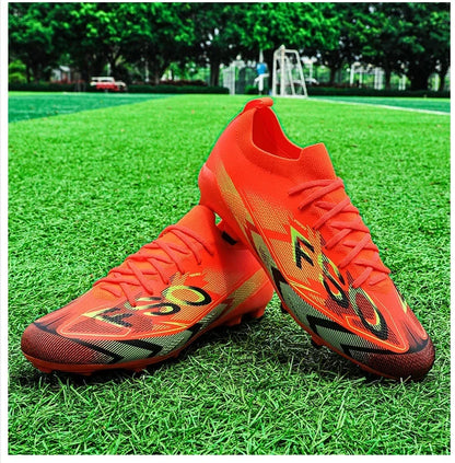 Nouvelles chaussures de football pour hommes, chaussures d'entraînement, crampons longs antidérapants FG, chaussures de football ultralégères, crampons d'extérieur, livraison directe