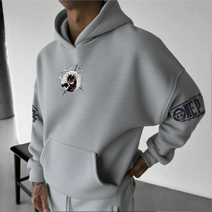 Anime Hoodie Men Women One Piece Luffy Gear 5 Nika Streetwear Casual Pullover Sweatshirt Autumn Winter Cosplay Long Sleeve Tops