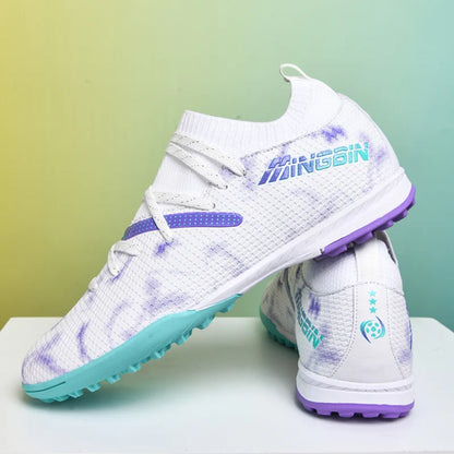 Tacchetti da calcio turf professionali da uomo, scarpe da calcio con mesh traspirante per ragazzi, sneakers antiscivolo da uomo Society Chuteira
