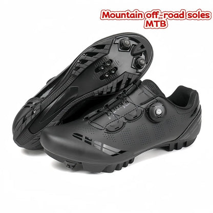 Zapatillas de ciclismo de montaña para hombre MTB, transpirables, antideslizantes, de alta dureza, aptas para carreras en carretera al aire libre y rutas de montaña off-road 37-46