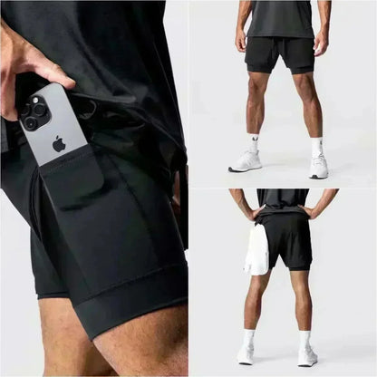 Dragon Ball Summer Son Goku Men's Bot Fitness 2026 Double-Layer Replica Two-Piece Loose-Fit Training Running Shorts Casual Pants