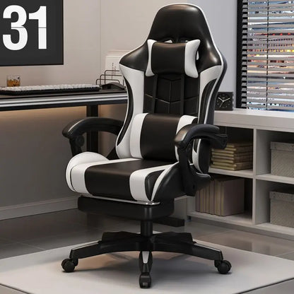 Ergonomická herní židle pro home office, dlouhé hodiny a streamery, nastavitelná, polohovatelná, lehká a odolná