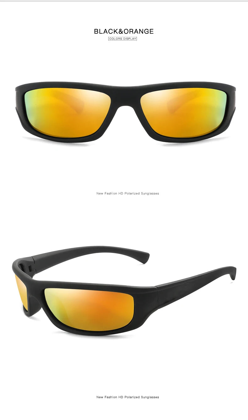 2024 Fashion Polarization Cycling Sunglasses Retro Sport Fishing Glasses Men Women Lightweight Driving Cycling Running UV400