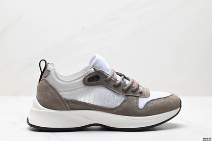 Low-Top Casual Men's Sneakers Fashionable Sport Shoes Comfortable Walking Shoes Men's Footwear Breathable Leather Upper