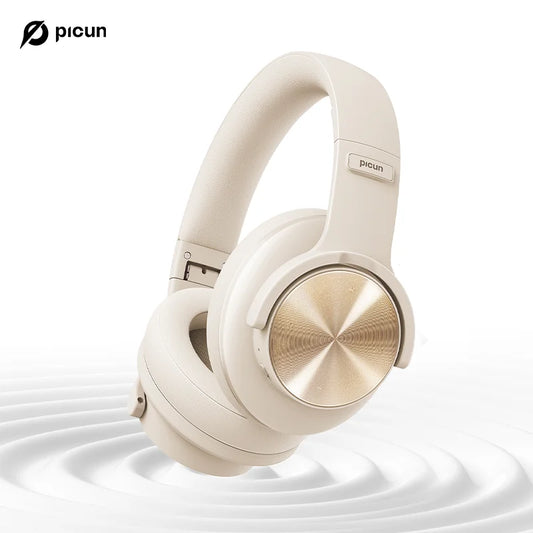 Bezprzewodowe słuchawki Bluetooth Picun B8 z czasem odtwarzania 120 godzin, Bluetooth 5.3, głębokim basem, niskim opóźnieniem i mikrofonem – zestaw słuchawkowy do gier