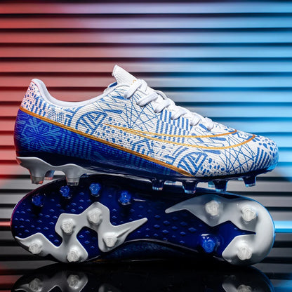 Chaussures de football pour hommes, crampons AG FG pour terrains durs, amortissement des chocs, confort, résistance à l'usure, idéales pour les matchs sur gazon naturel.