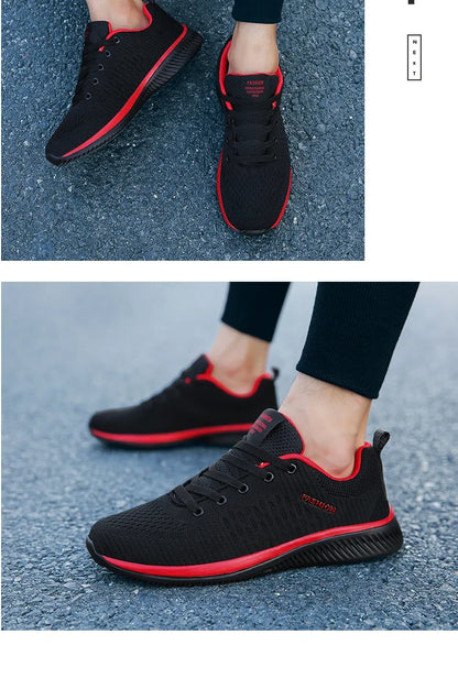 Gebreide hardloop- en wandelschoenen voor heren en dames, casual sneakers, ademende sportschoenen voor hardlopen, fitness en outdoor, lichtgewicht, maat 38-47
